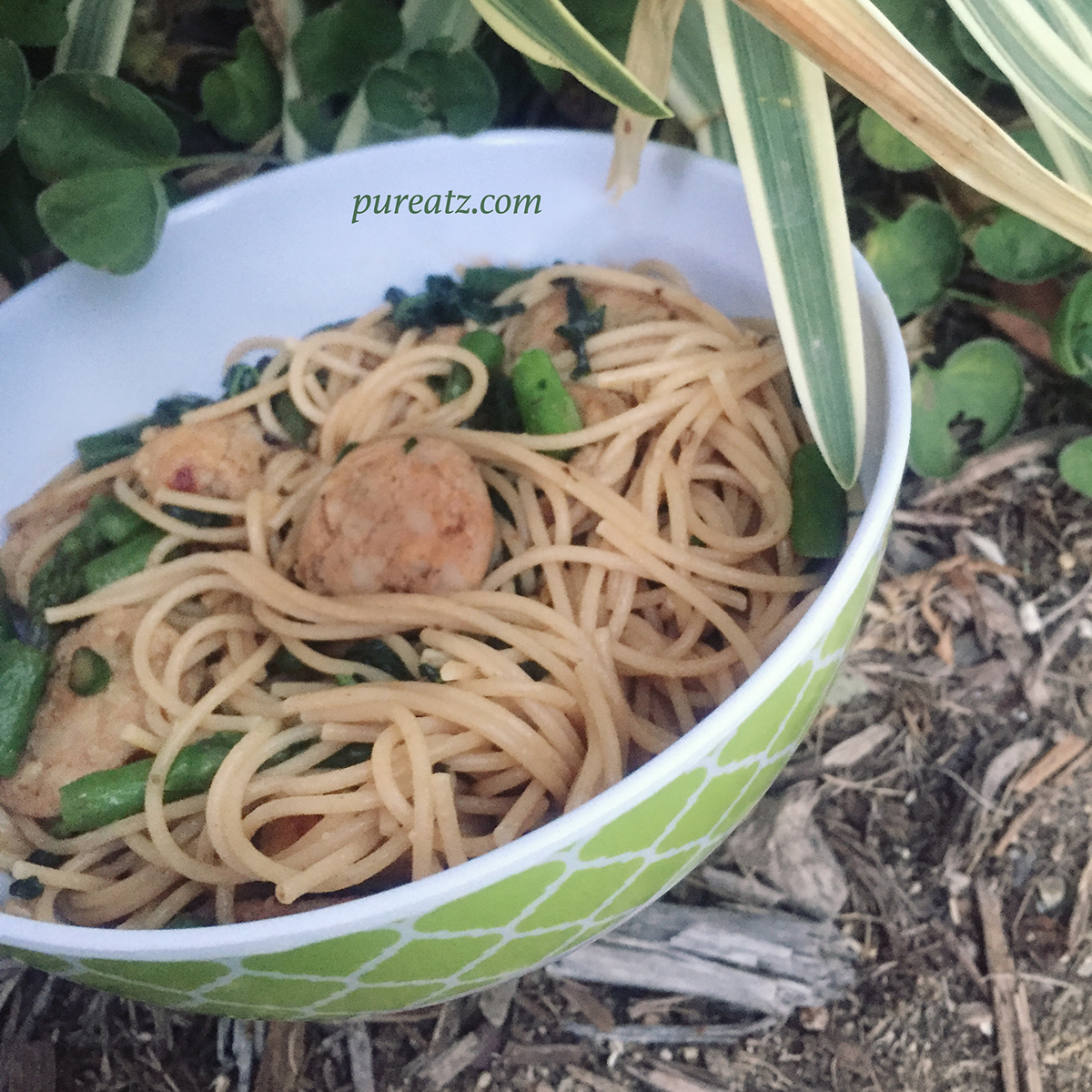21 Day Fix: Sausage and Spinach Pasta